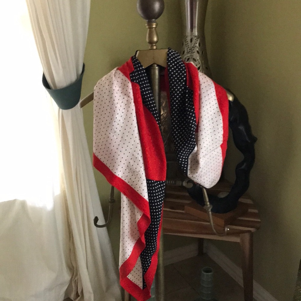 Silk rose scarf